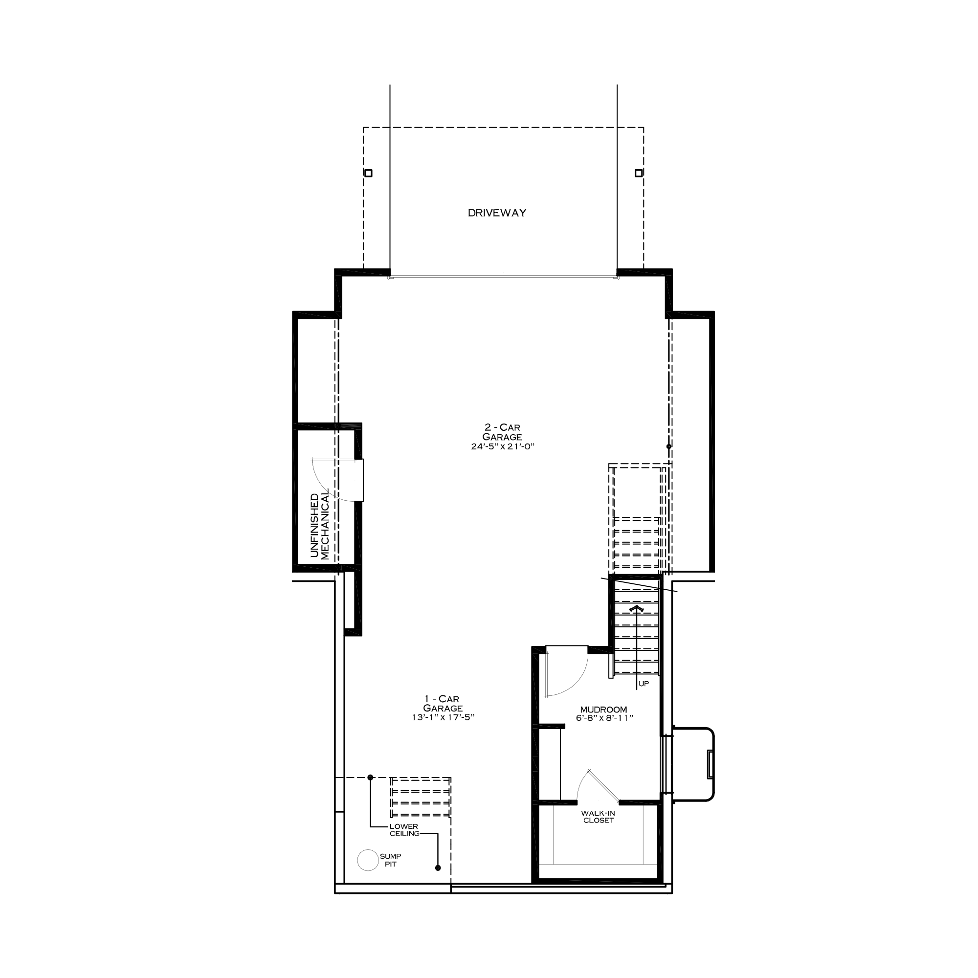 Optional First Floor with 3-Car Garage