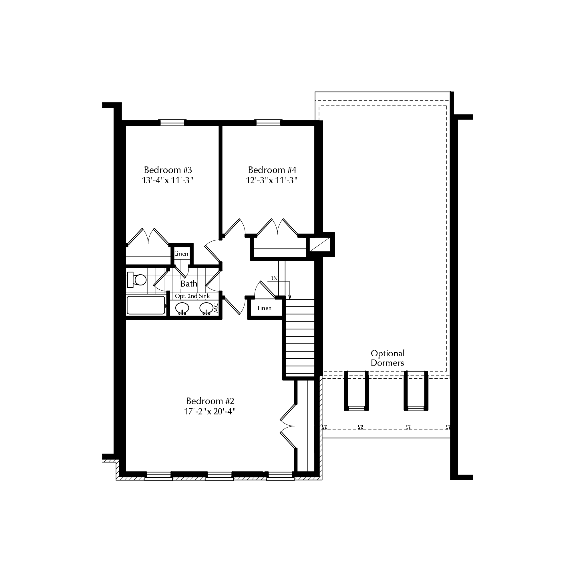 Optional Second Floor with 3 Beds