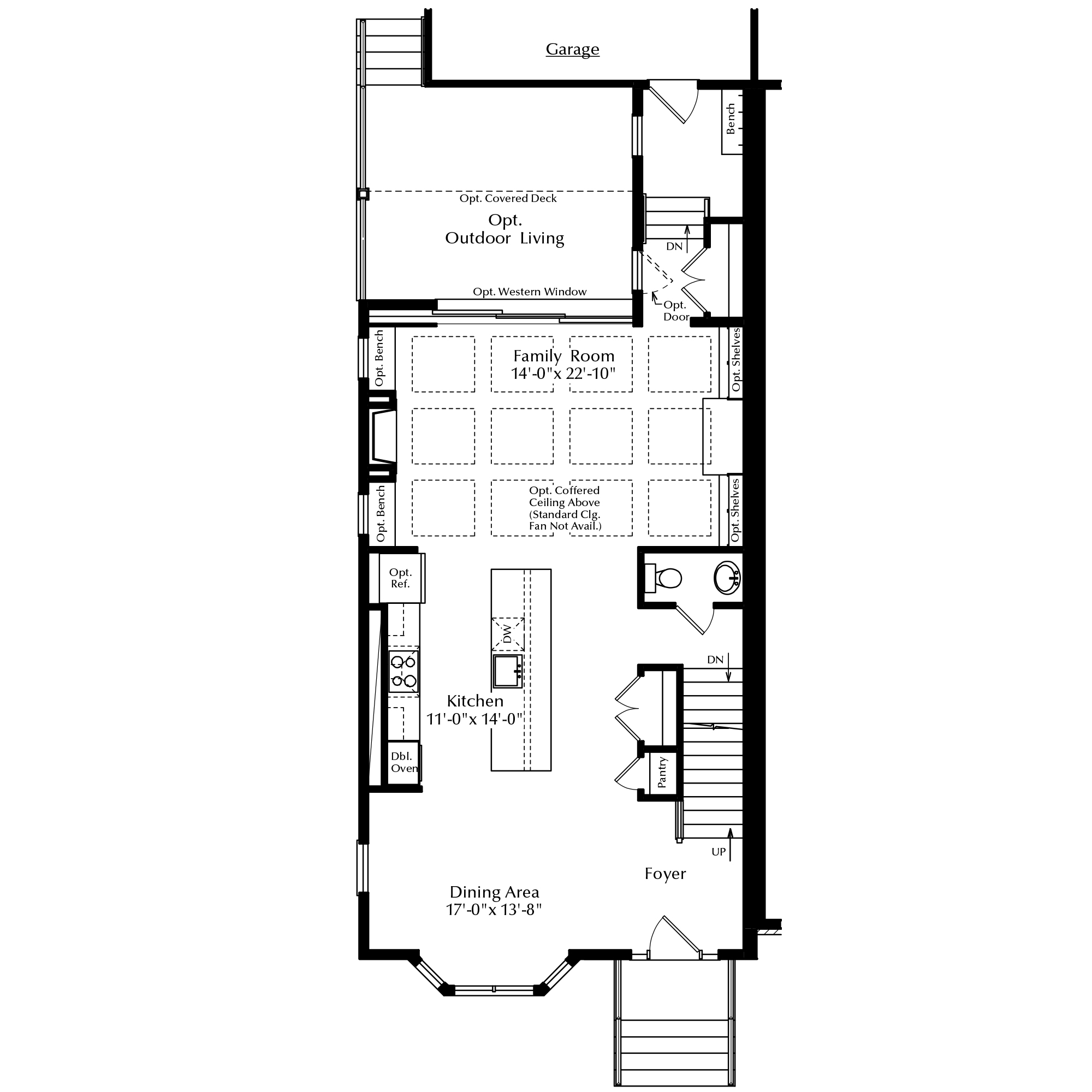 First Floor with Attached Garage and Options
