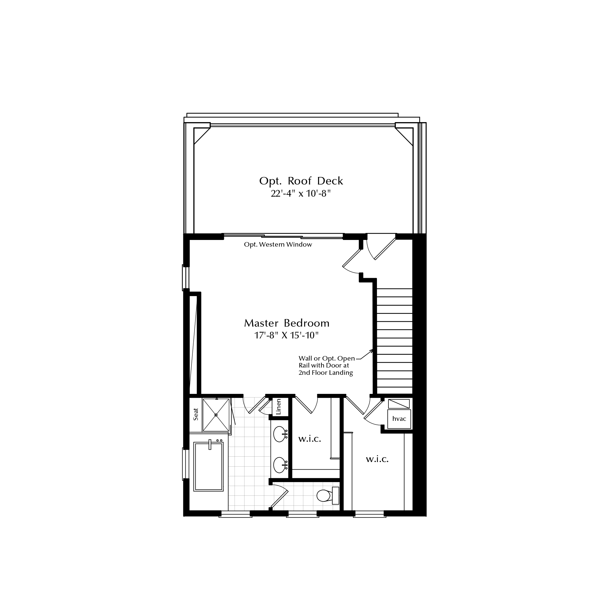 Third Floor Loft with Master Suite Option