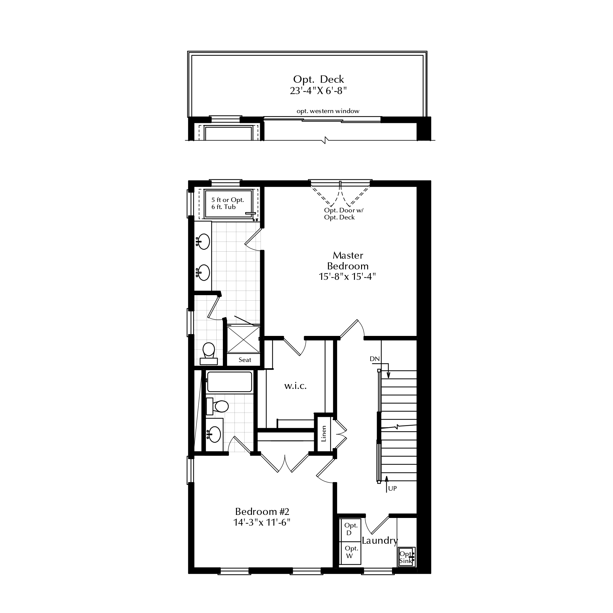 Second Floor with Two Bedrooms