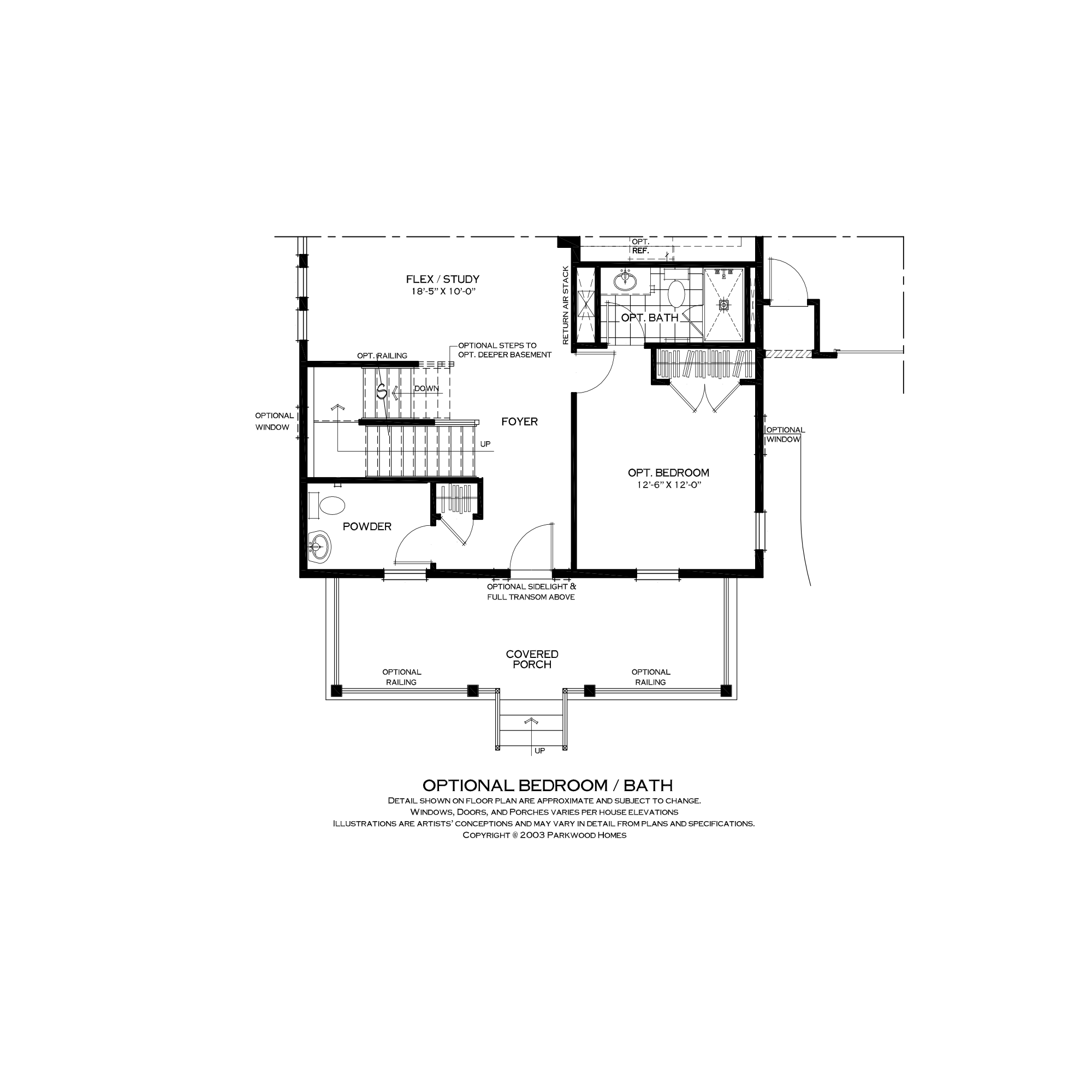 First Floor Bedroom Suite Option