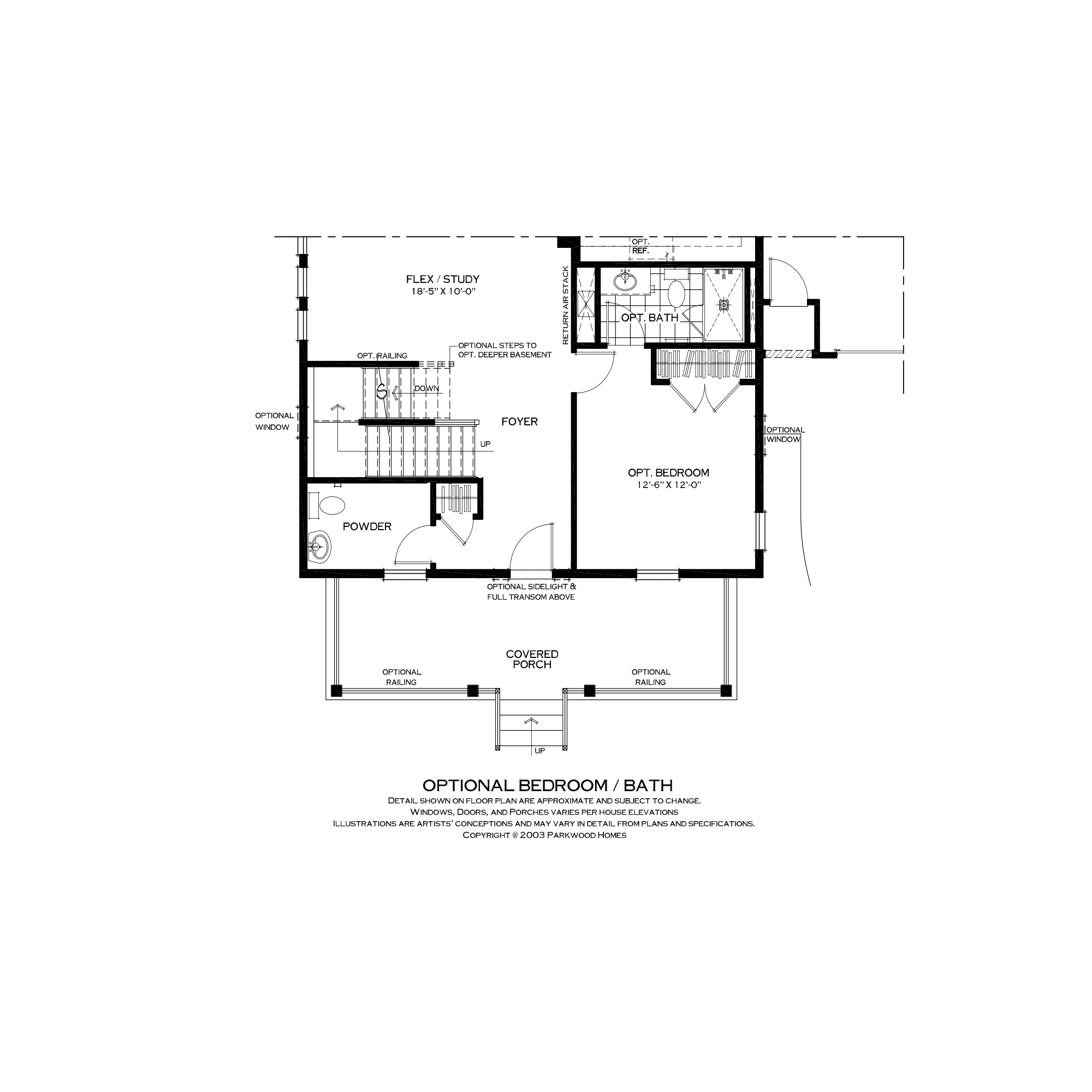 First Floor Bedroom Suite Option