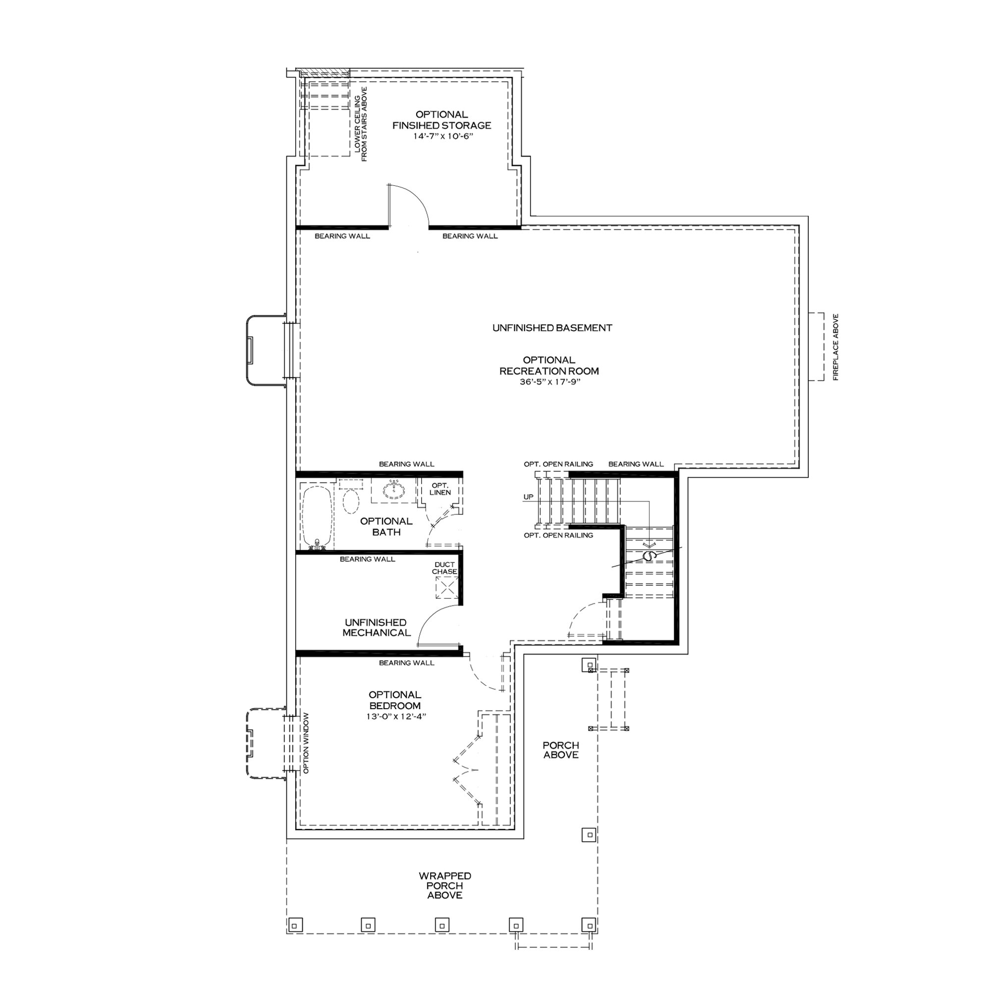 Unfinished Basement (Wide)