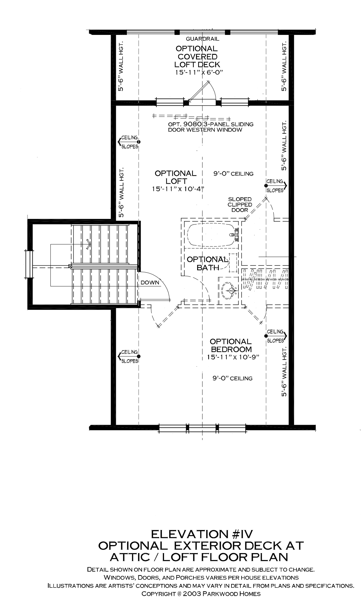 4-Opt Attic-Loft at Elev _IV Rear Deck Somerville A-L.png