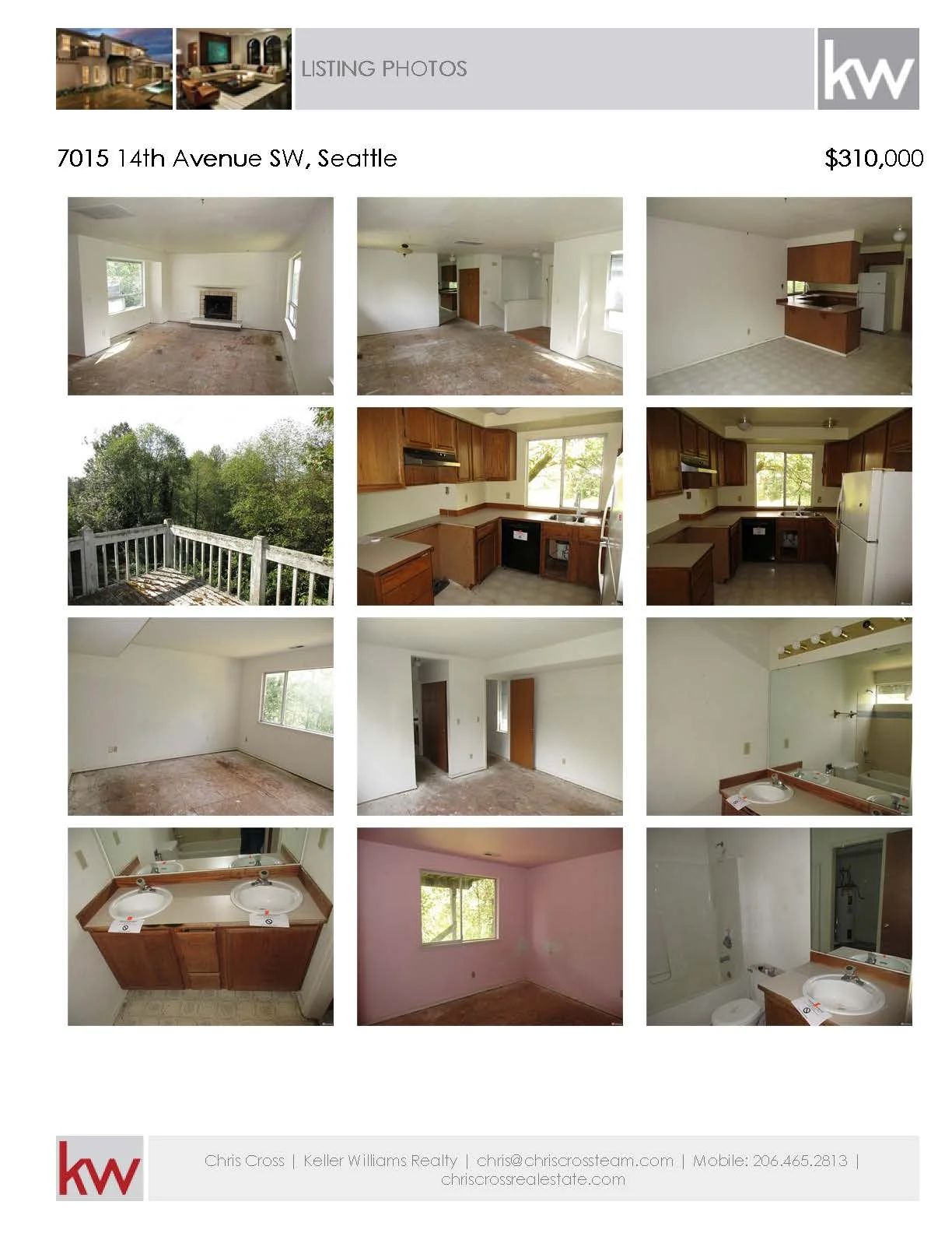 HUD home for Sale - SW Seattle, 4 bed, 2.5 bath, $310,000