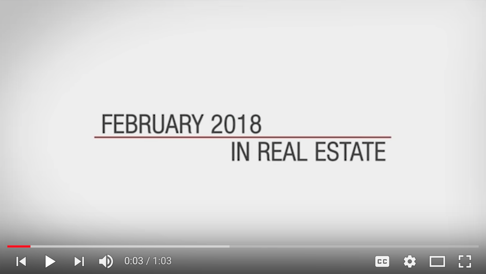 This Month In Real Estate Video - February 2018