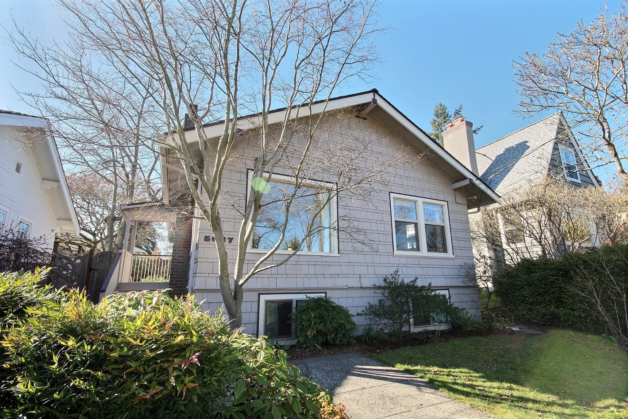 A classic Bryant Craftsman home perched elegantly above a quiet tree lined street. The backyard is a private retreat w/ a Southwest facing sunny deck through the french doors, detached garage off the alley & mature landscaping. Inside, the refinished hardwood floors accentuate a bright living room w/ fireplace. Sizable living rooms on the main & basement, 3 beds, 2 baths, laundry room, new roof, furnace, & electrical panel, updated plumbing, earthquake bolted. First time on market in 27 years! Offered at $800,000 Open Wednesday 3/21/18 from 12-2 pm, Saturday 3/24/18 and Sunday 3/25/18 from 1-4 pm.