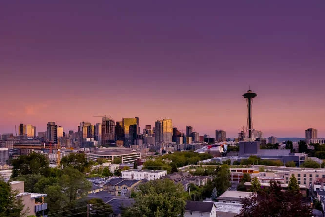 Perched majestically above the city, this quiet lower Queen Anne luxury home gazes directly at the space needle & Elliot Bay. New in 2008, the NW contemporary architecture integrates a modern great room flowing over Brazilian cherry floors in to a chef's kitchen & dining w/ panoramic views. Elegant top floor master suite w/ 2 beds & a gorgeous den. Daylight basement w/ city gazing, media room, rec-room, 5 baths. Walk score 89. Outside retreat to the grand fenced grounds & serene green house. Built new in 2008, 3 bedrooms and den (or 4th bedroom) on the top floor, 3927 square feet, 4 full baths and one half bath, taxes $20,440. 4400 SF lot.