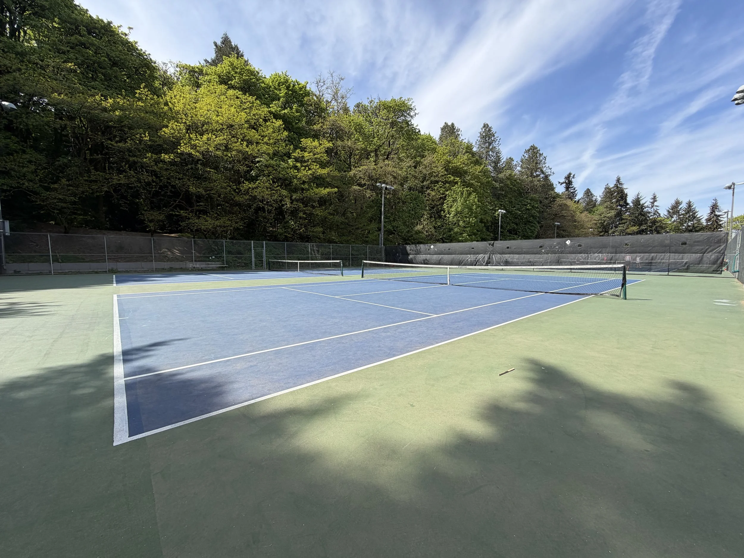 Lower Woodland Tennis Courts Green Lake