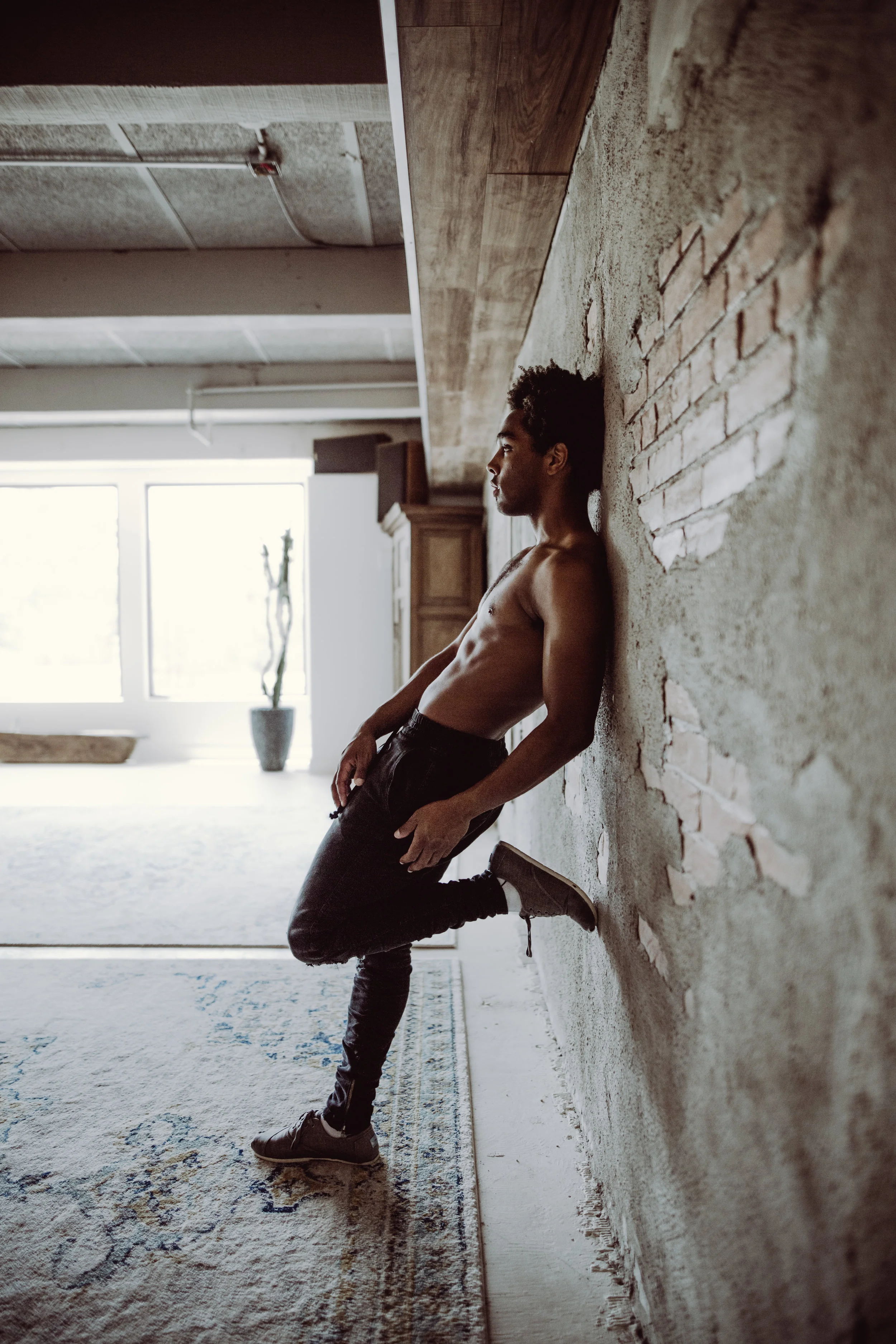 Inspired by Movement: Male Boudoir in a Yoga Studio