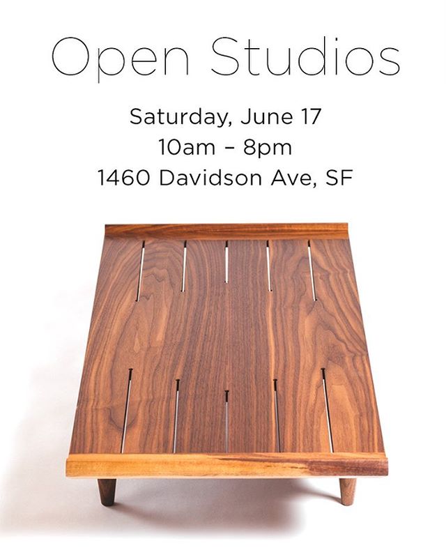 Open Studios this Saturday June 17  with some amazing local makers @huntprojects