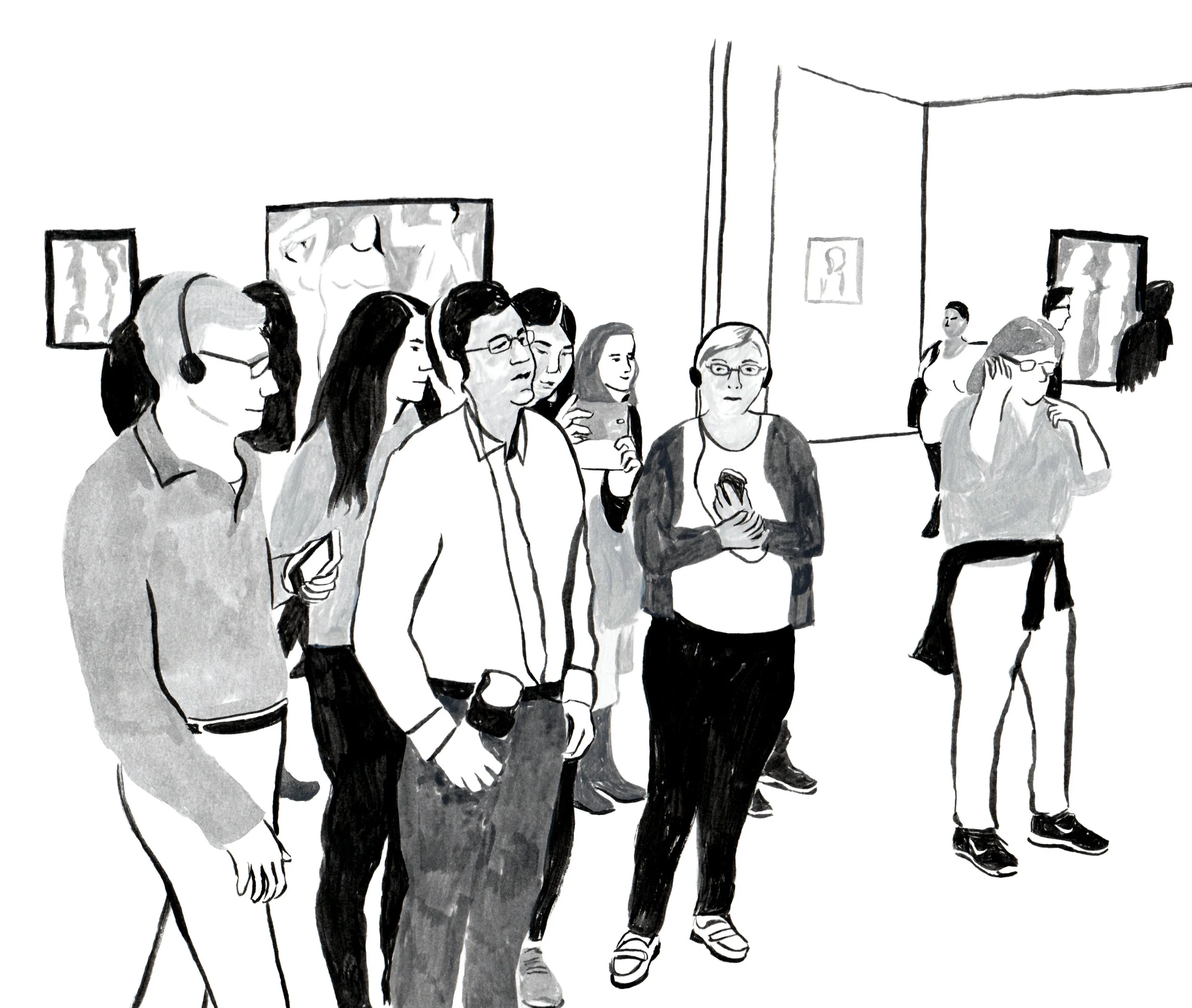 MoMA visitors.