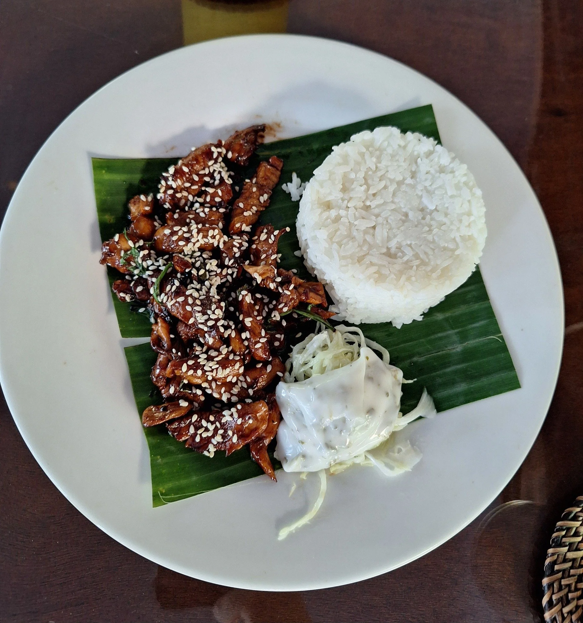 Teriyaki chicken and rice! Served daily at our cafe. 

#BacolodCity #teriyakichicken #naturalgardencafe