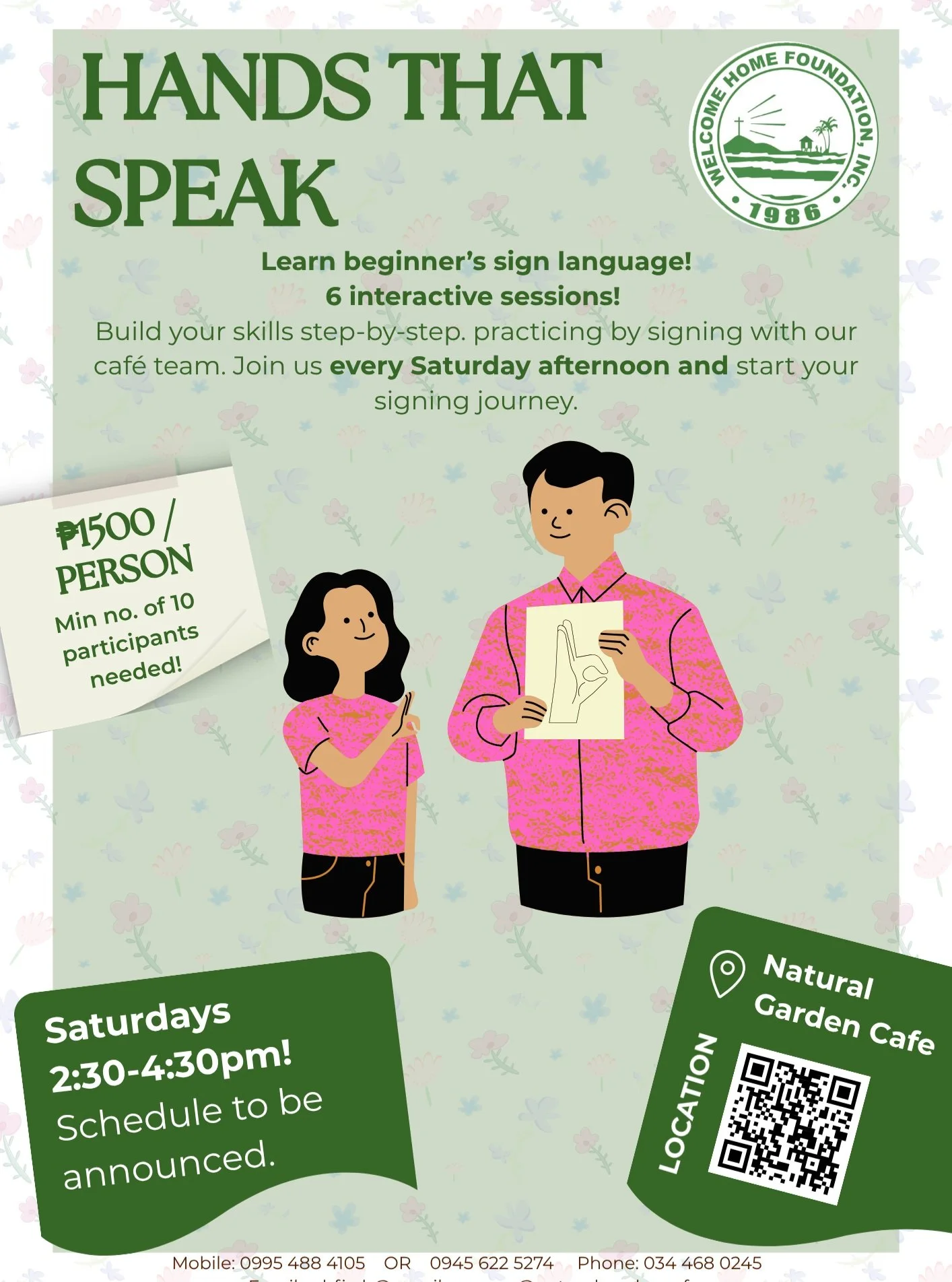 Come and learn sign language with us! We will be finalising our schedule soon, so if you are interested in joining, please contact us!
#deafawareness #signlanguage #servedbythedeaf
