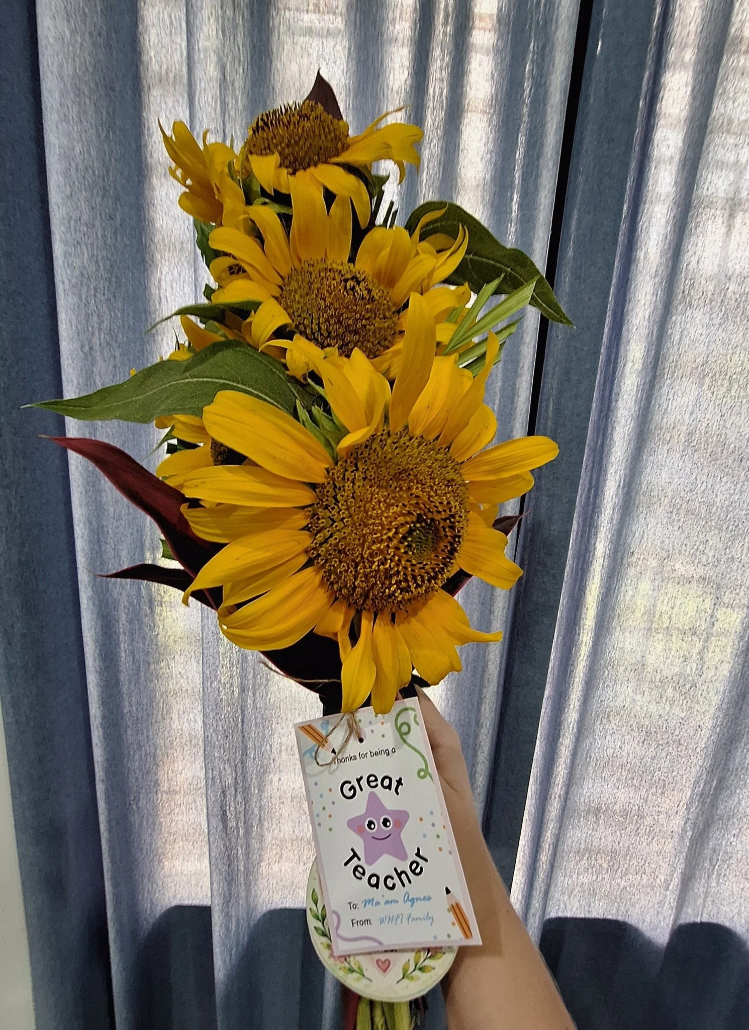 Happy Teachers Day! We are so grateful for all the teachers and mentors at Natural Garden Cafe and Welcome Home Foundation! If you also have a teacher you want to celebrate, you can gift them a sunflower bouquet! Reserve now.