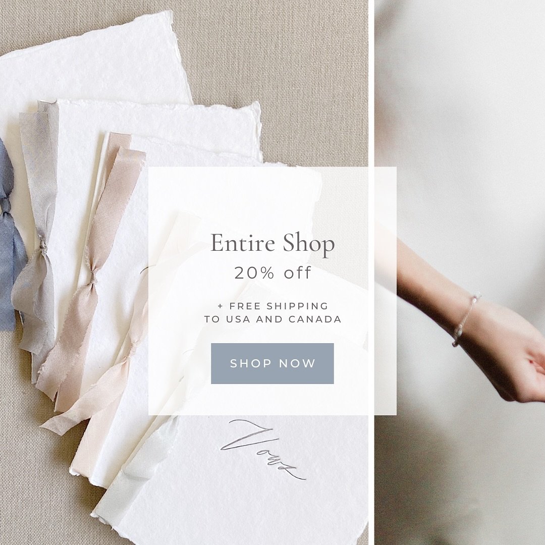 Yes, it&rsquo;s the only time our products go on sale
&amp;
Yes, this is the biggest discount ever (!)

🎉 ENTIRE SHOP (Vow Books and Table Numbers) is 20% off!
👉🏻 Use code BF20

Sale ends next Monday!