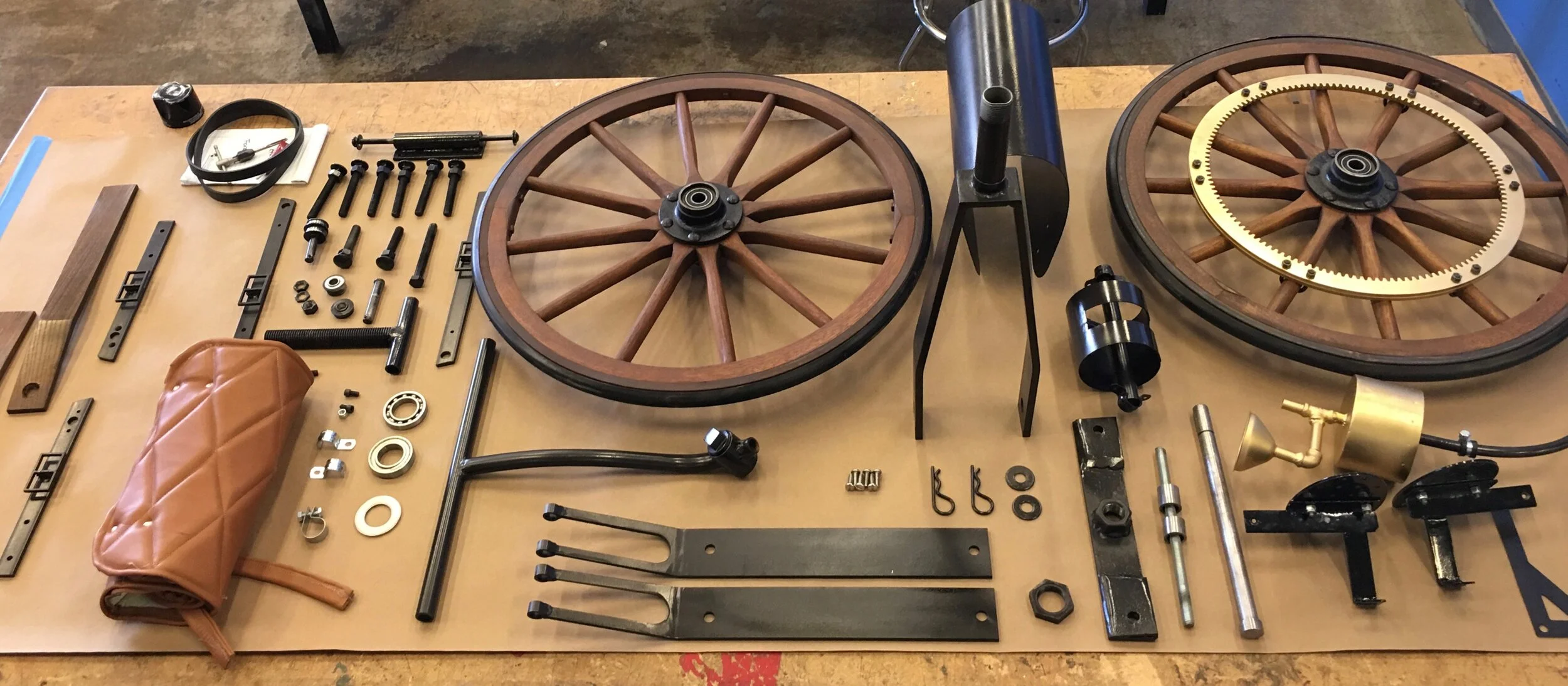 This Daimler Motorcycle replica was commissioned by Mercedes Benz. Besides the wheels and the electric motor, we had to Make every part from scratch. We use every machine that was available to us in Techshop. We spent an awful lot of time and resear…