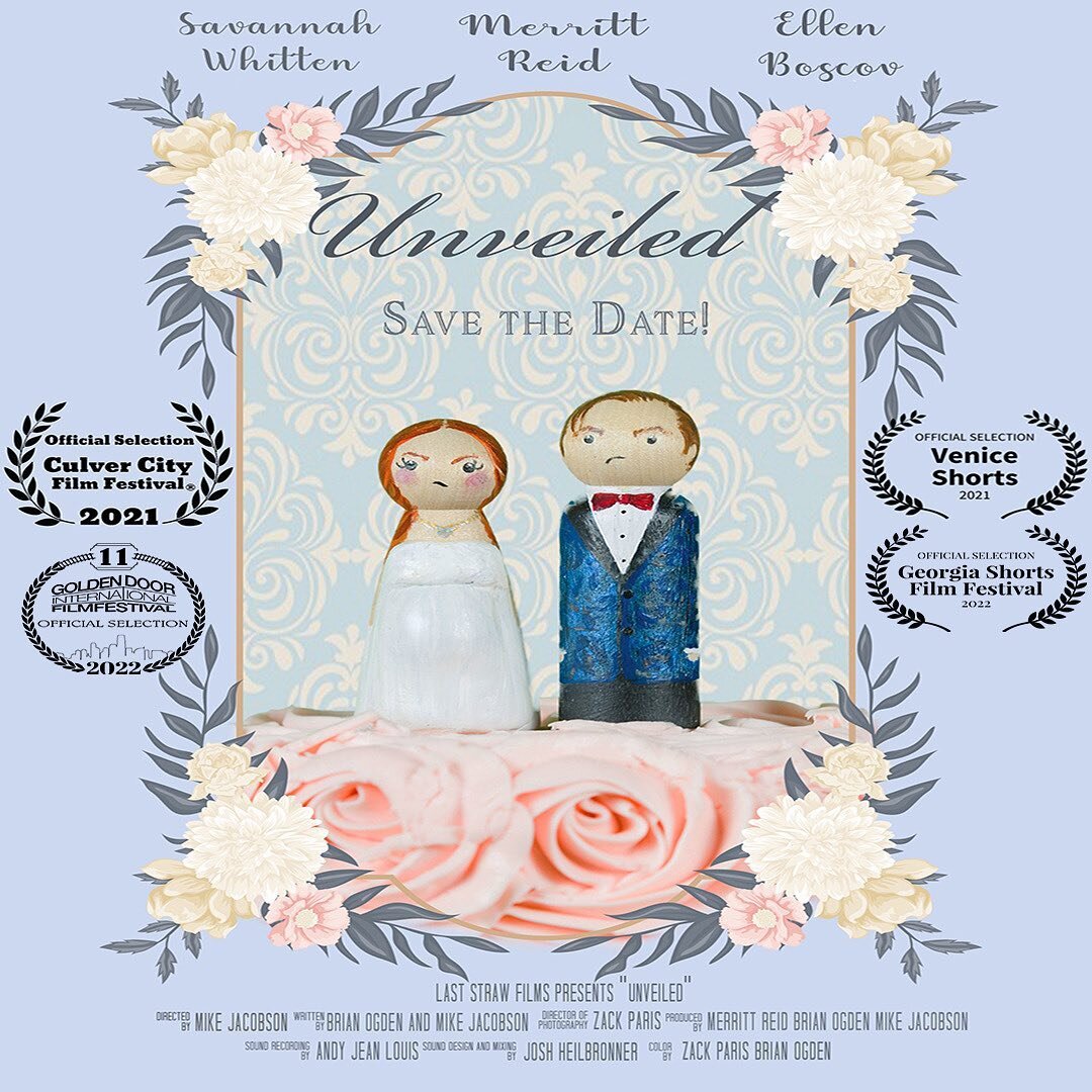 Excited for Unveiled to be screening at Georgia Shorts Film Festival 😍💙

May 1st - RoleCall Theater at Ponce City Market - Atlanta, GA 

#gashorts #CinemaLife #film #acting #atlanta #georgia #art #talent #indie #actor #nyactor #atlantaactor #weddin