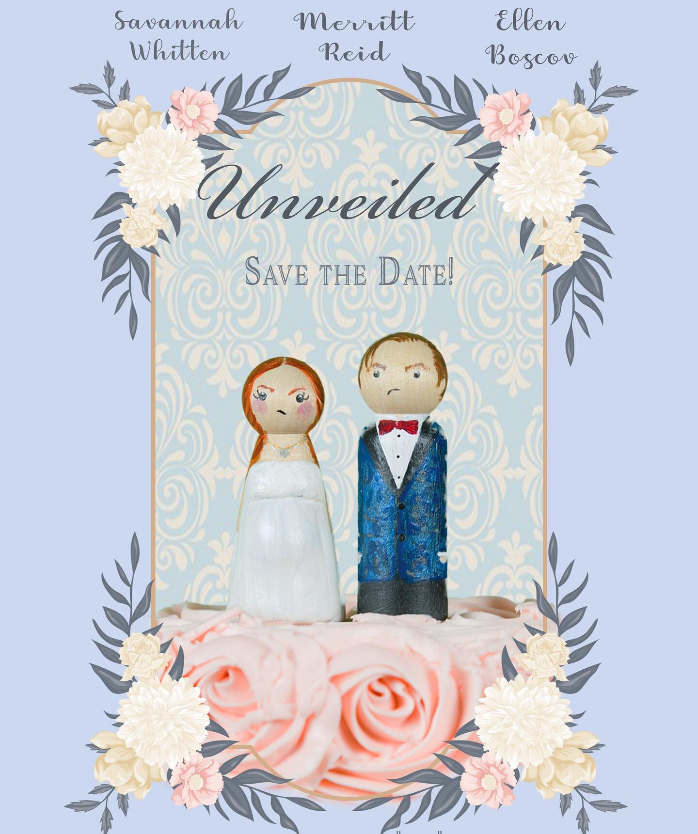 Love is a battlefield, so make sure you come armed. Save the date! Unveiled is going to be great! 

Special thanks to @sudiescorner for the beautiful hand crafted wedding toppers! Don&rsquo;t let the couples faces fool you. These were made with love 