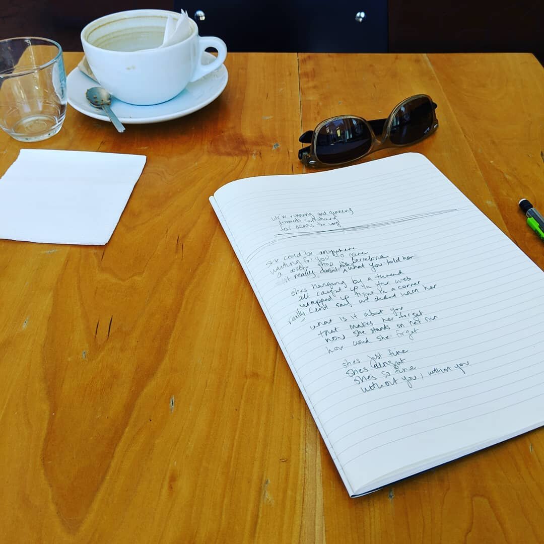 Writing. Ritual coffee. SUN. Joy.
