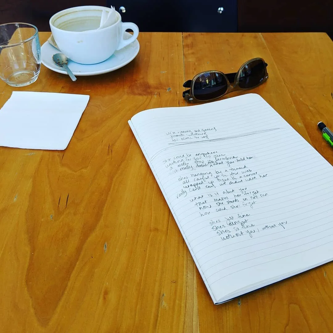 Writing. Ritual coffee. SUN. Joy.