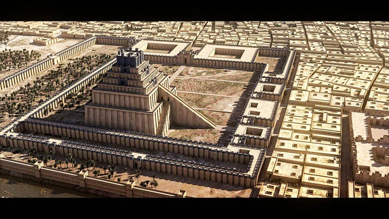 Etemenanki - the ziggurat in the city of Ur
