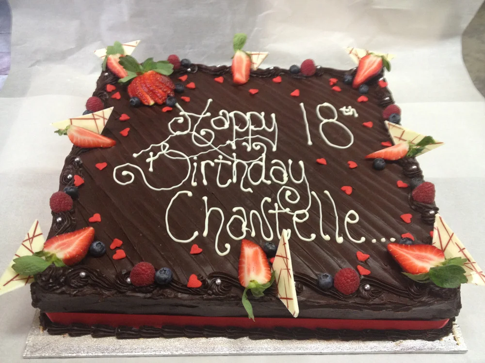 18th Birthday Large Chocolate Slab