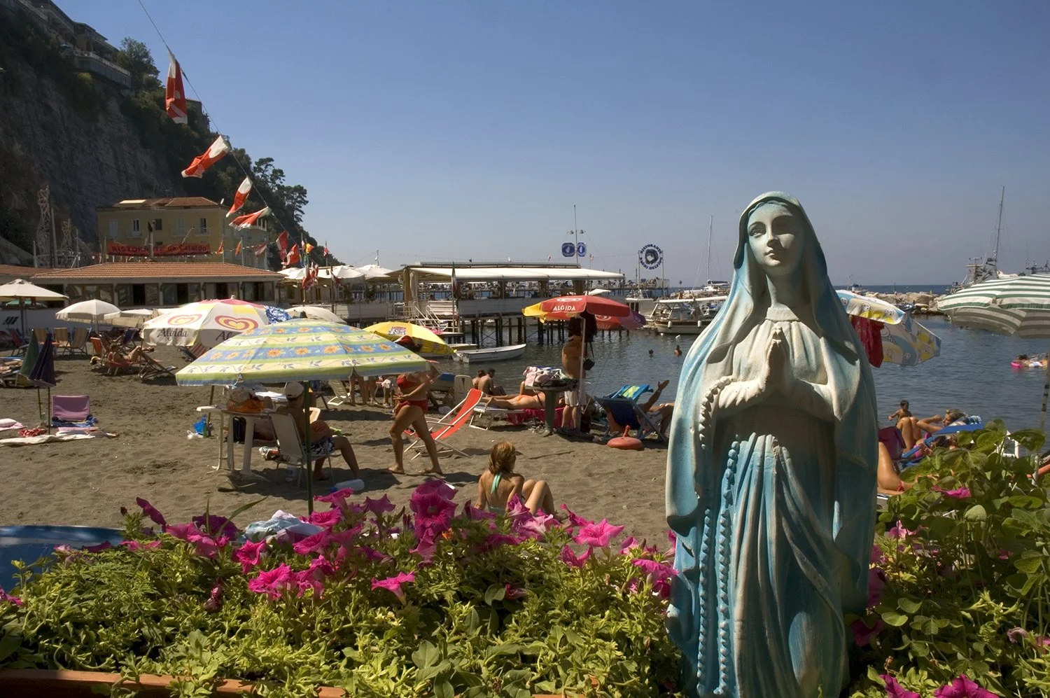  "Mother Mary at the Beach" Sorrento, Italy.     