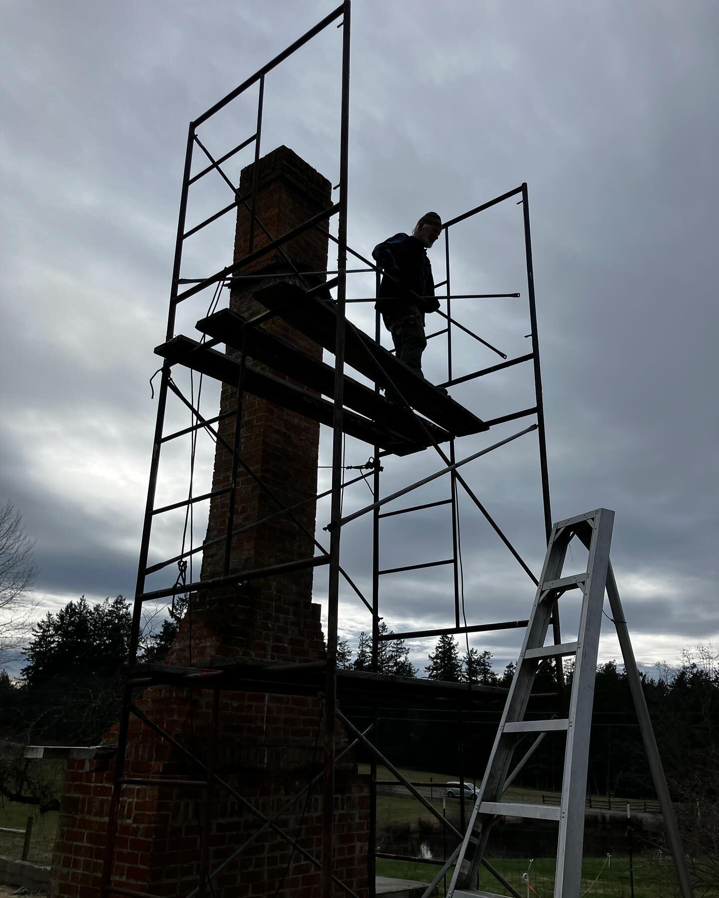 It&rsquo;s the end of an era on Warm Valley Farm. We&rsquo;ve received a notice from the county to reduce the height of our old chimney. We started that process today. We may get to save some of it, but funds are tight and we have a deadline&hellip;