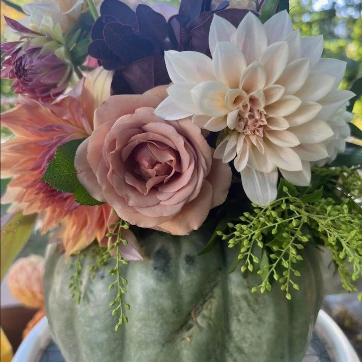 Join us on October 30 from 5-7pm as we are hosted by @boardwalk.collective for an evening of fun crafting, where you will be hands-on making your own Fall table centerpiece lead by Kimberly of @botanicalbar_pnw! We will be using pumpkins, squash, and
