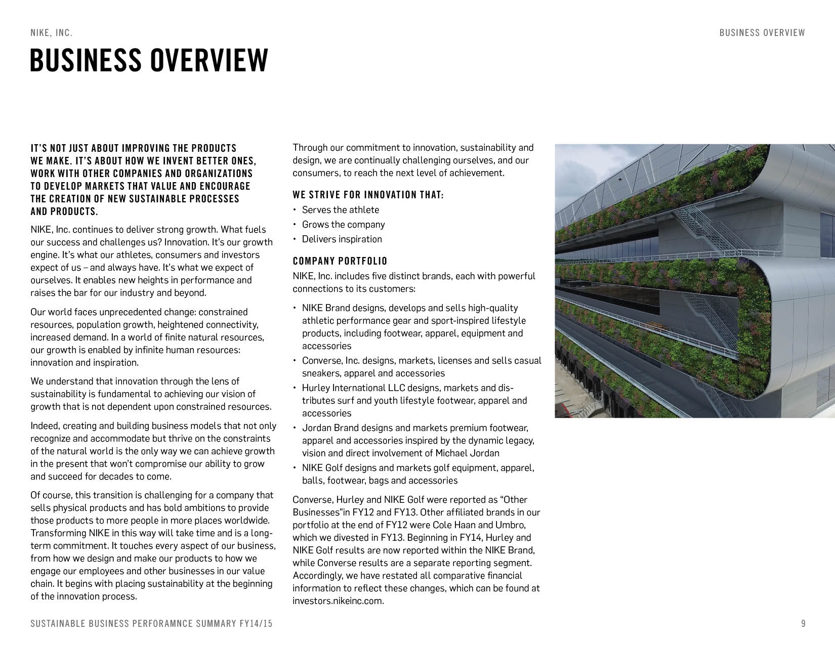 nike sustainable business report 2018