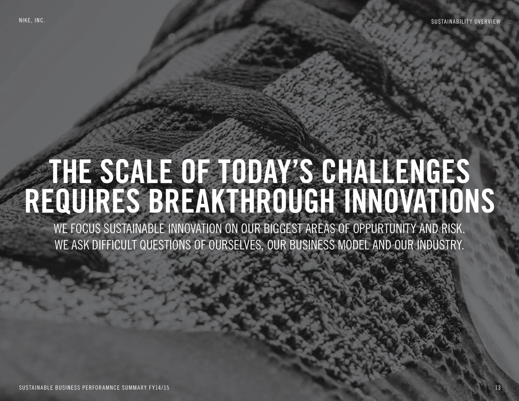 nike sustainable business report 2018