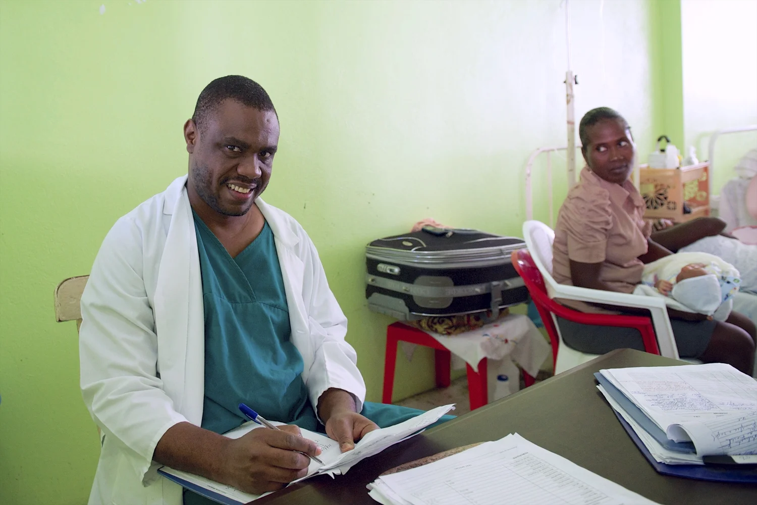 Dr. Celestin is a very hard-working obstetrician at St. Therese Hospital in Hinche.