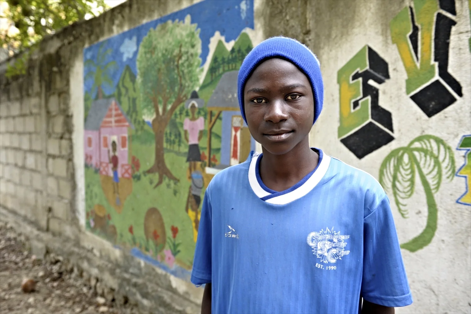 Lenes Joseph, fifteen years old, lives at Maison Fortune orphanage in Hinche.