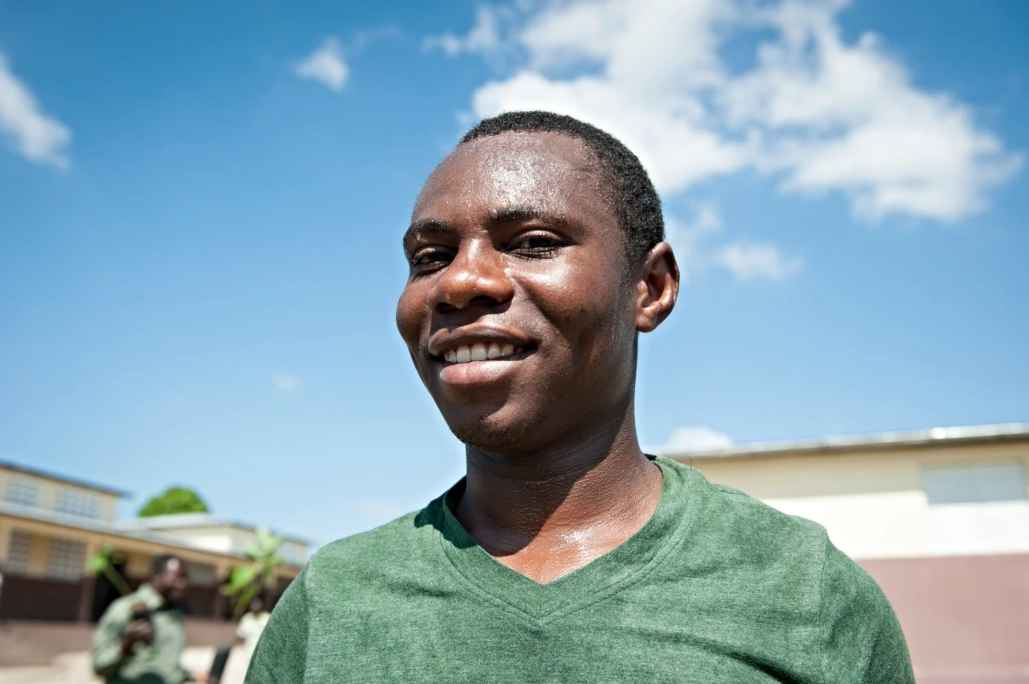 Kenel organized a fruit tree planting event at a local school. This year, he is studying agriculture in the USA with plans to run a successful farm in Haiti.