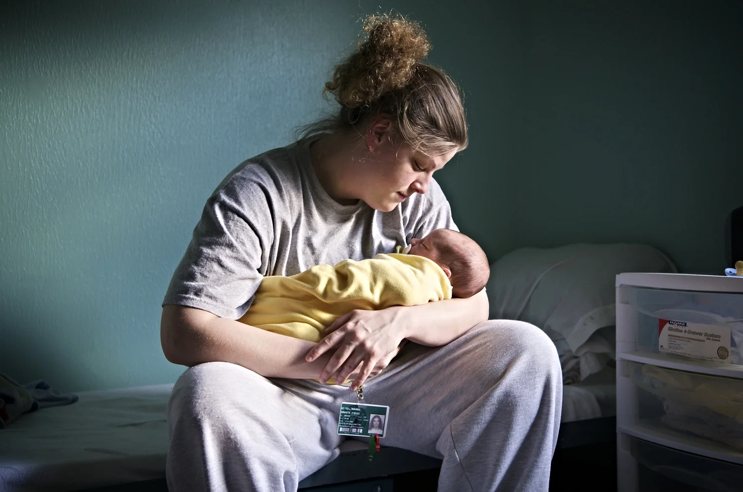 Mandi and Gabriel (3 days old)