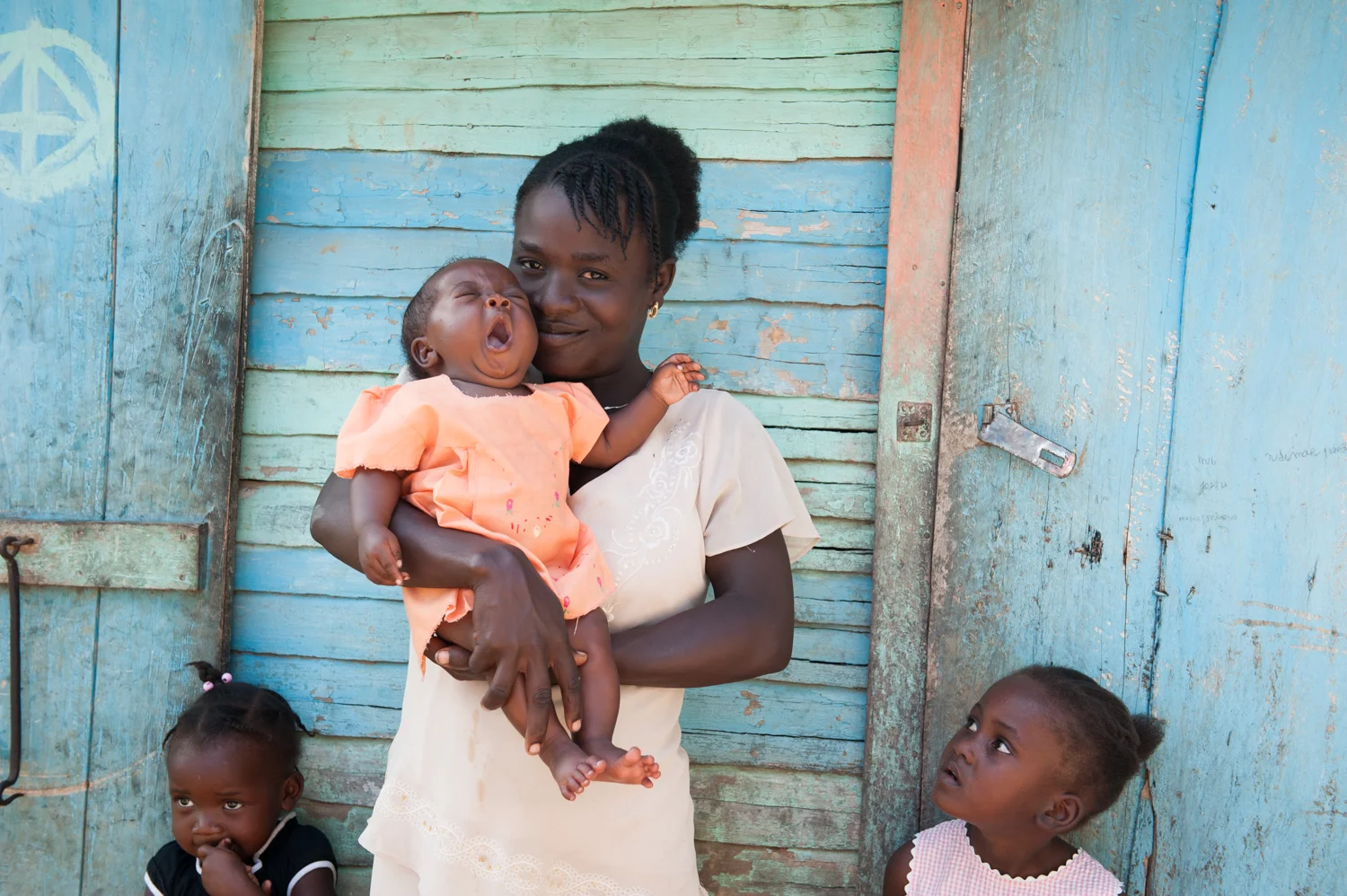 Ismerilda and her three daughters. I met her when she was in labor with her second daughter.