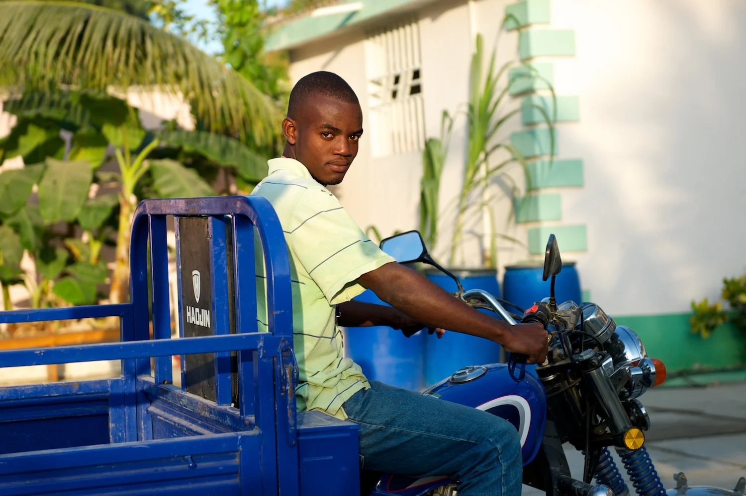 Judenell, a dedicated security guard for Midwives for Haiti.