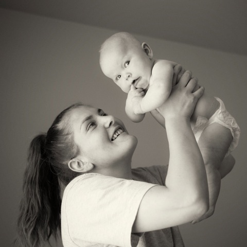 Heidi and Aalyiah (4 months old)