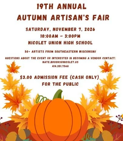 Nicolet High Union H.S., 19th Autumn Artisan Fair