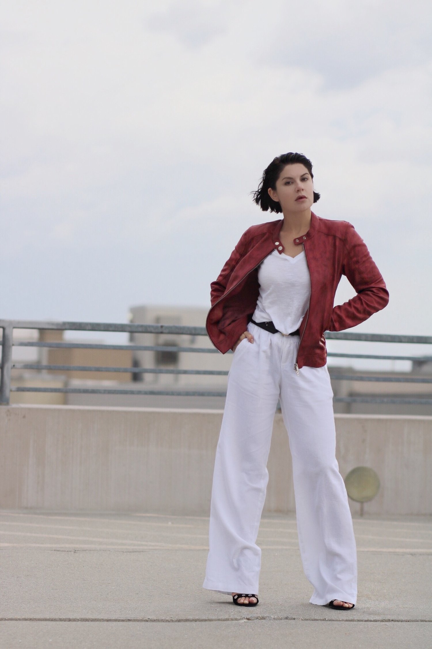linen-pants-red-leather-jacket-streetstyle