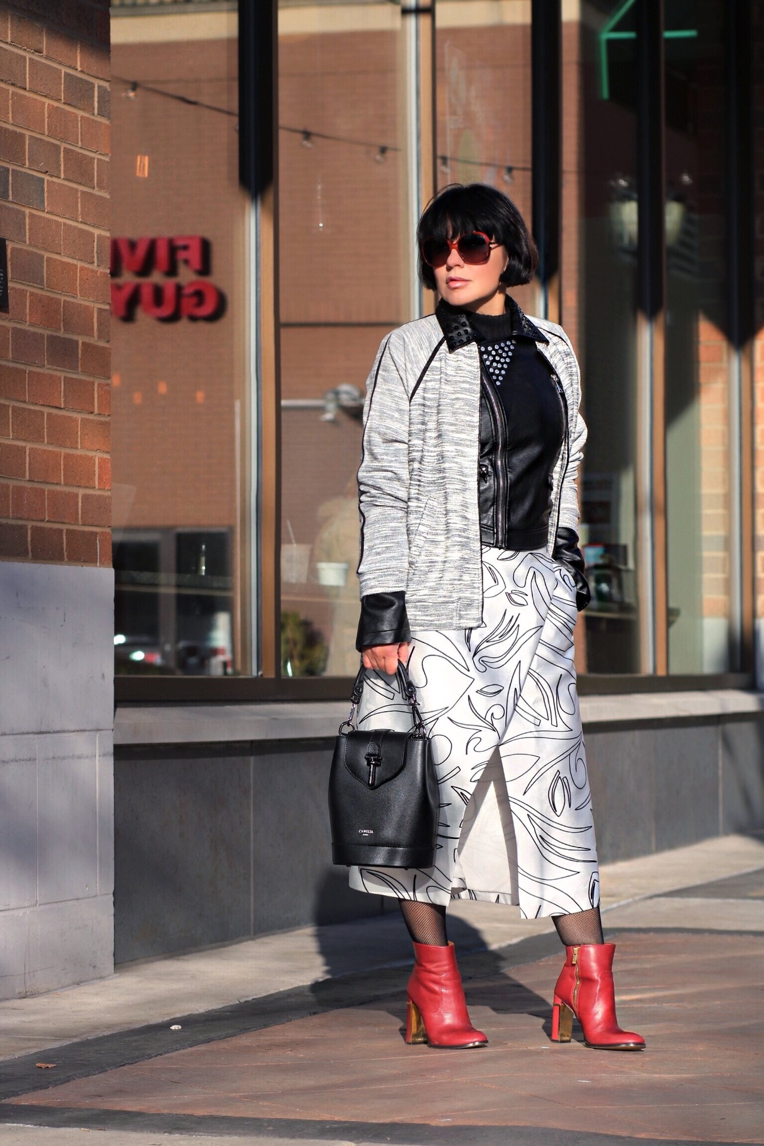 red-boot-white-skirt-outfit