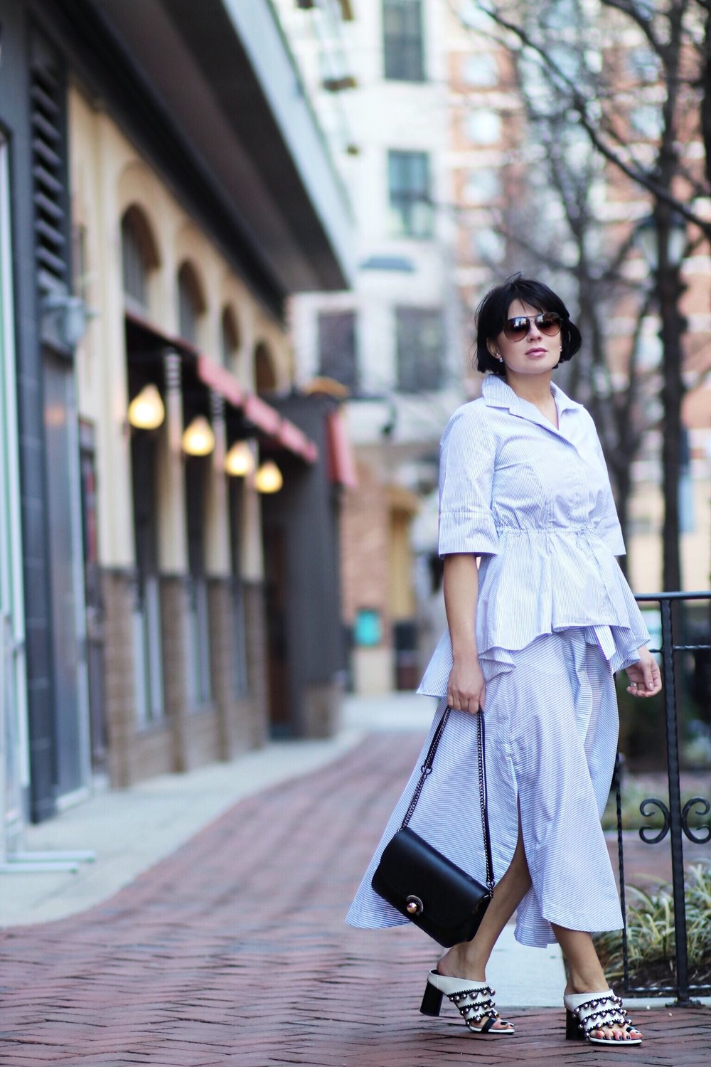 stripes on stripes outfit