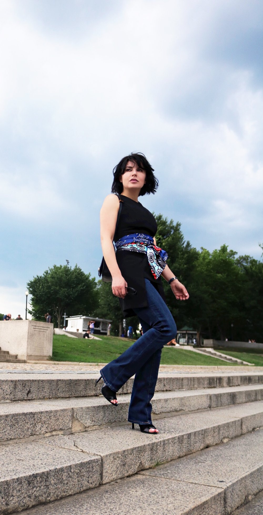 streetstyle-denim-navy-structured-top