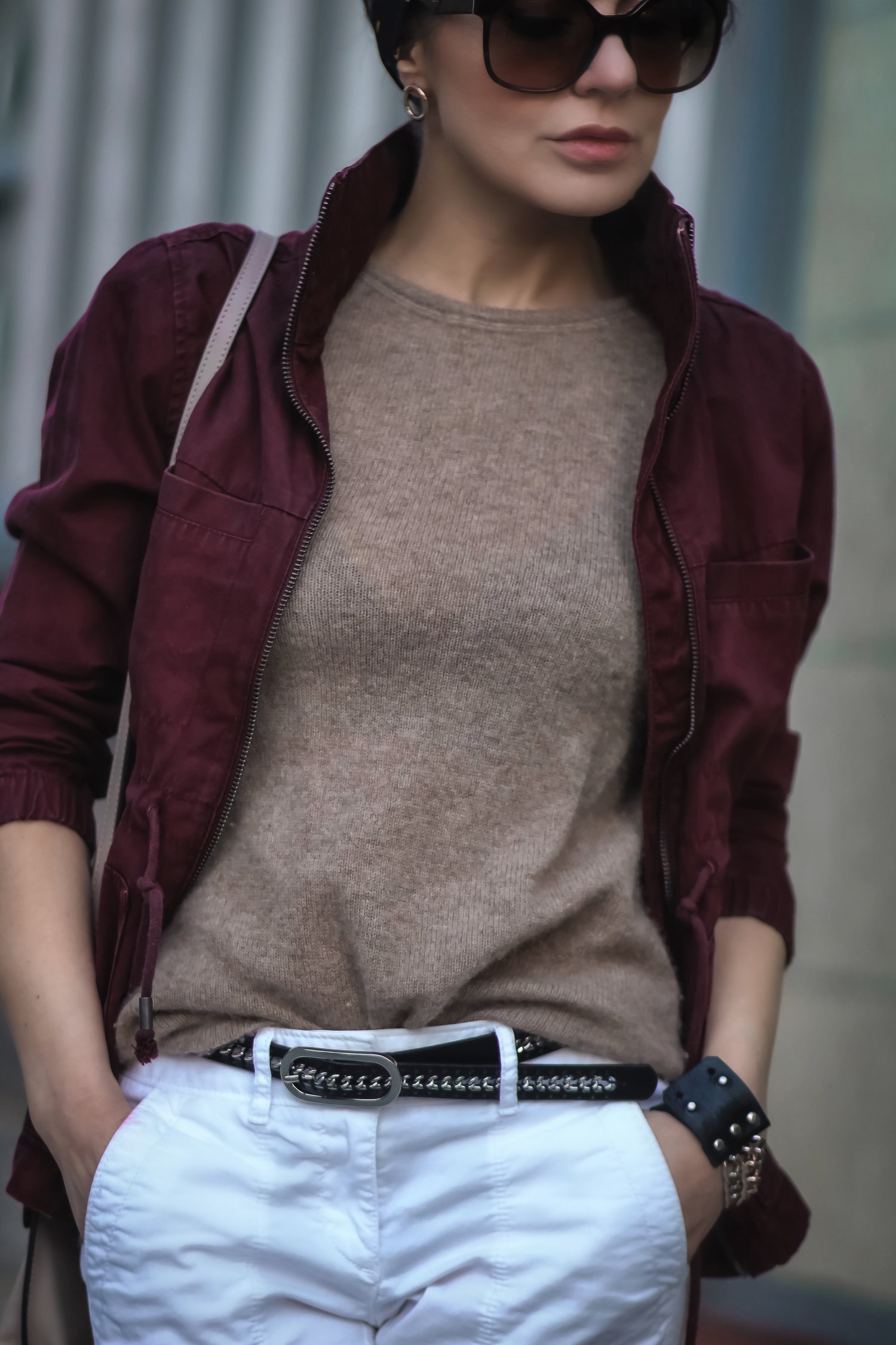 Isabel-Alexander-Old-Navy-burgundy-jacket-camel-cashmere-top