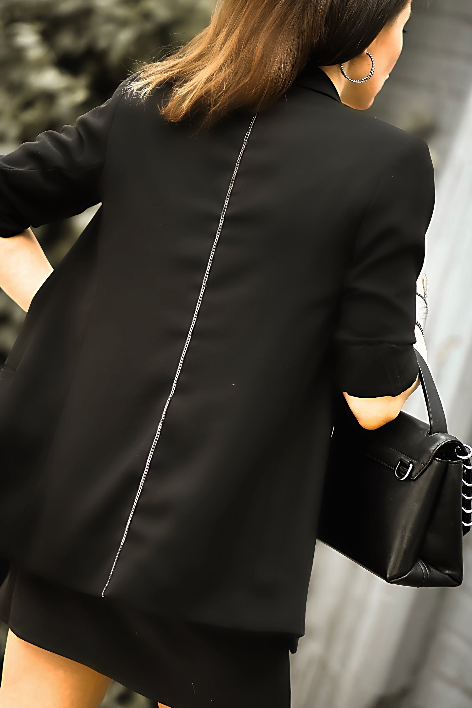 Express Back View Chain Trim Blazer Isabel Alexander