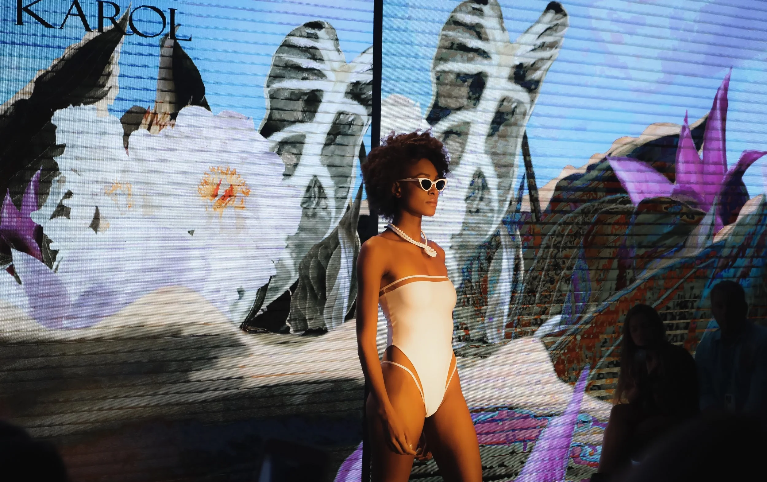 Sinesia Karol White Swimsuit Miami Swim Week 2018