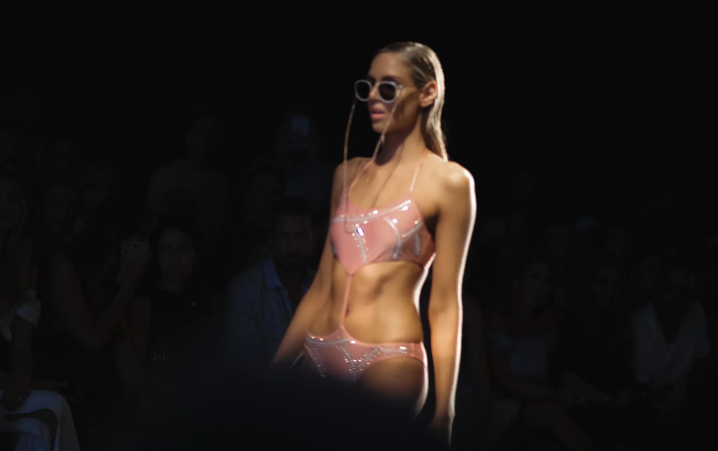 Sinesia Karol Pink Silver Swim Suit Miami Swim Week 2018