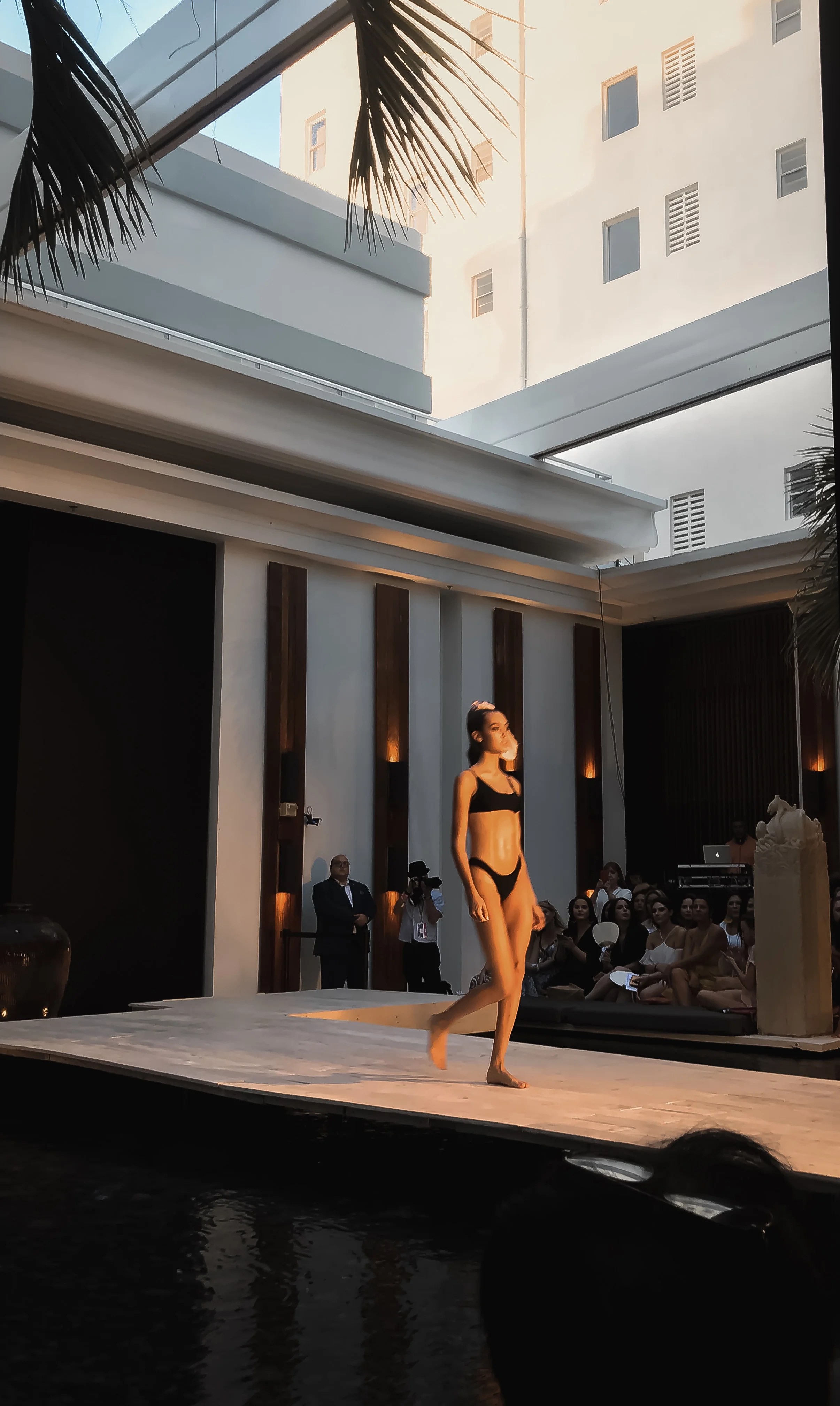 LIL & EMM black bikini two piece Miami Swim Week 2018